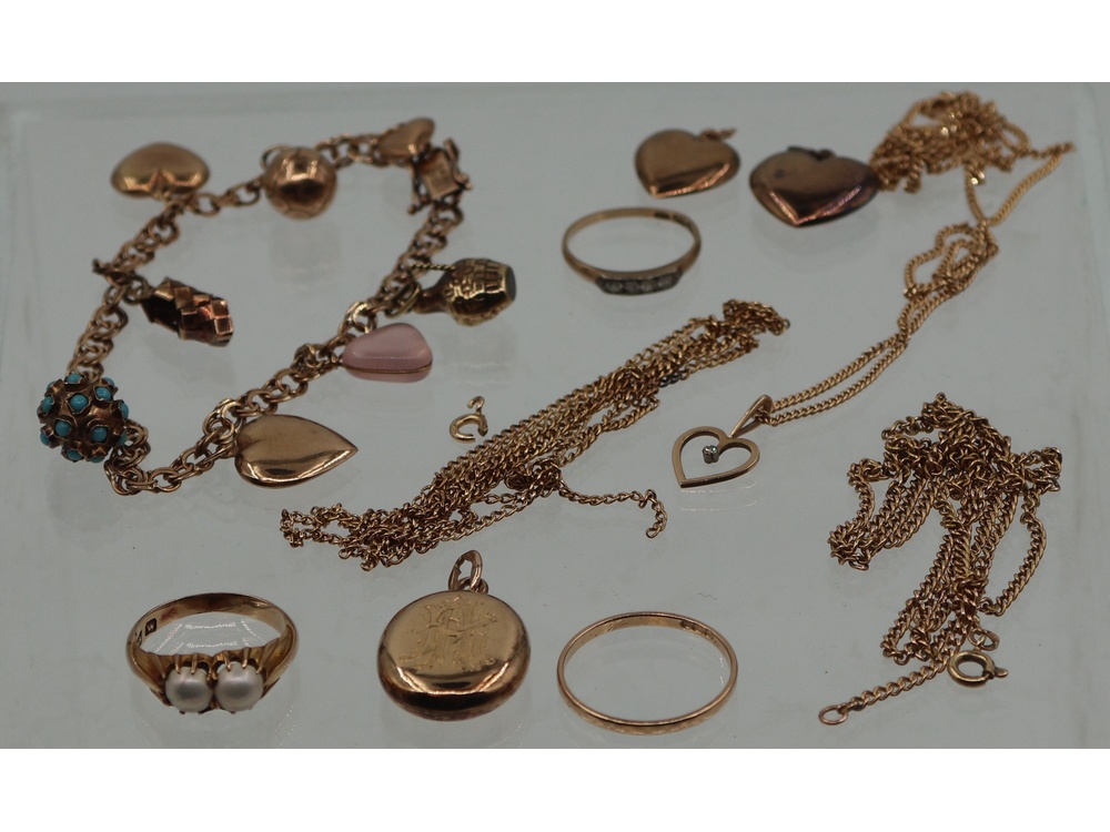 Kultakoruja, Osa rikki, kiviä BR 36,93G/14K ja 12,47G/18K