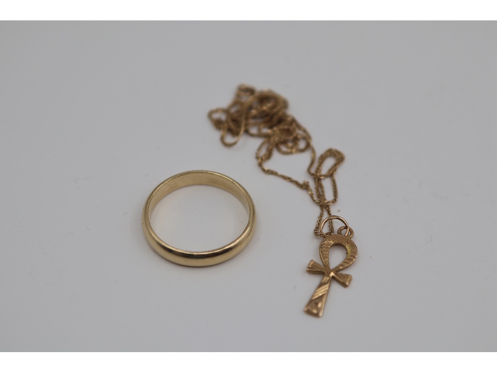 Kultakoruja, osa rikki 6,17g 18k ja 2,89g 14k