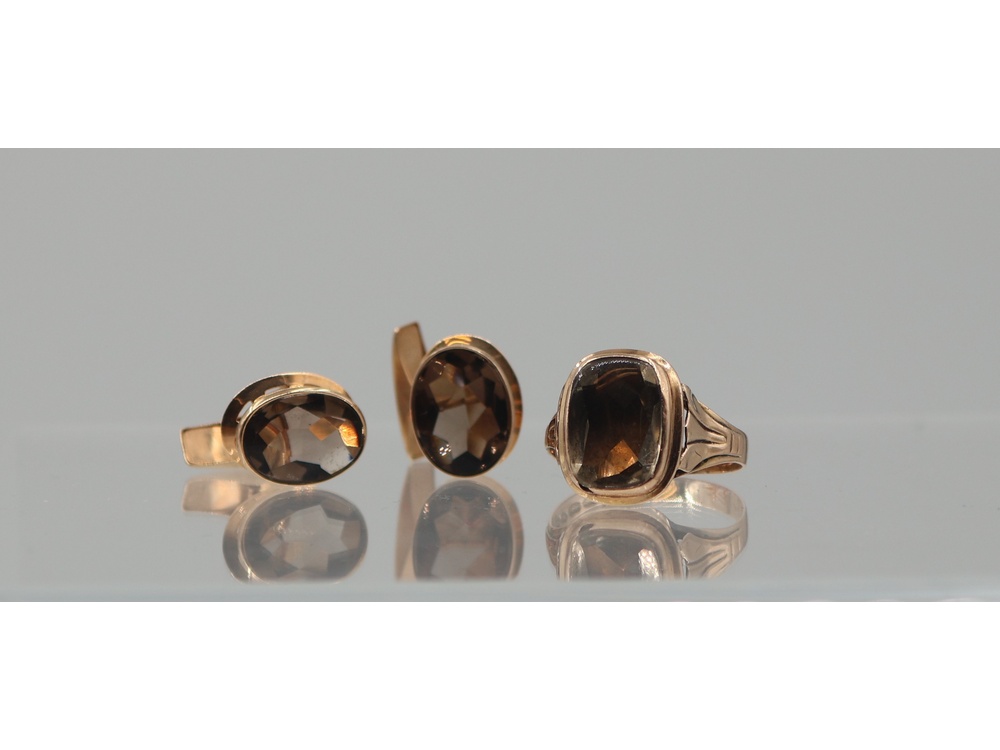 Kalvosinnapit ja sormus koko 22,5 br.15,74g/14