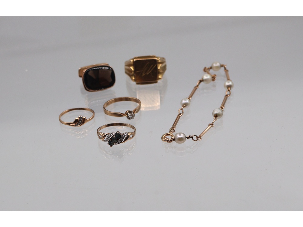 kultakoruja 10,75g/18k ja br.11,18g/14k