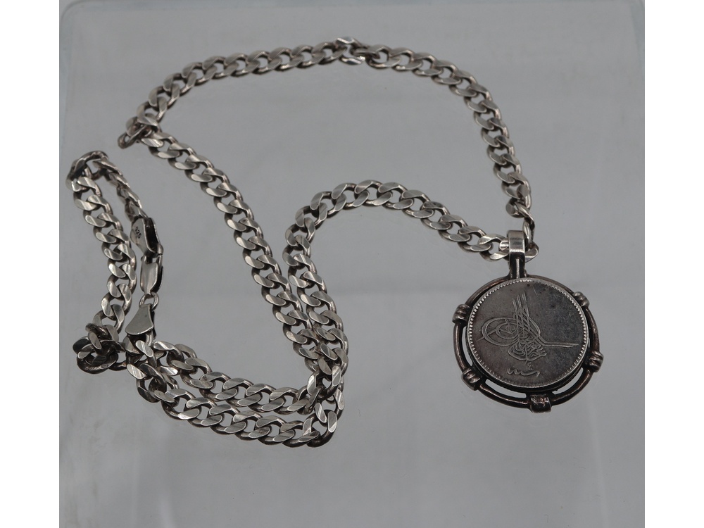 kaulaketju ja riipus br.63g/925 hopea